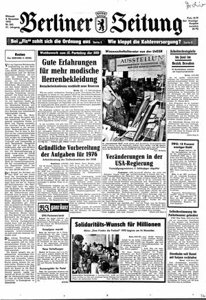 Berliner Zeitung Online-Archiv vom 05.11.1975