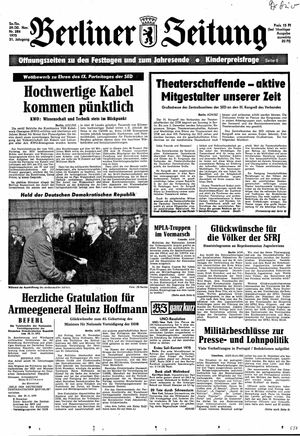 Berliner Zeitung Online-Archiv vom 29.11.1975