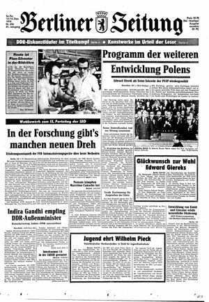 Berliner Zeitung Online-Archiv vom 13.12.1975