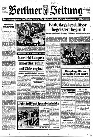 Berliner Zeitung Online-Archiv vom 23.12.1975