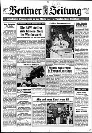 Berliner Zeitung Online-Archiv vom 08.04.1976