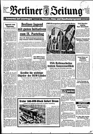 Berliner Zeitung Online-Archiv vom 22.04.1976