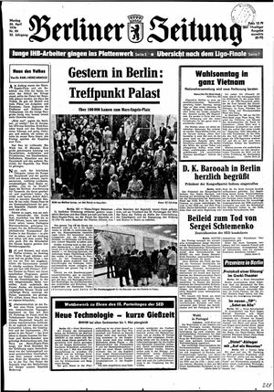 Berliner Zeitung Online-Archiv vom 26.04.1976