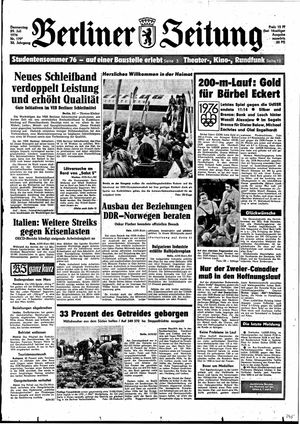 Berliner Zeitung Online-Archiv vom 29.07.1976