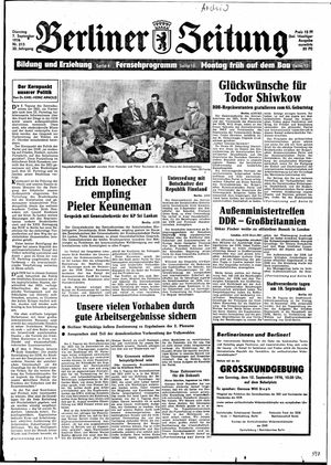 Berliner Zeitung Online-Archiv vom 07.09.1976