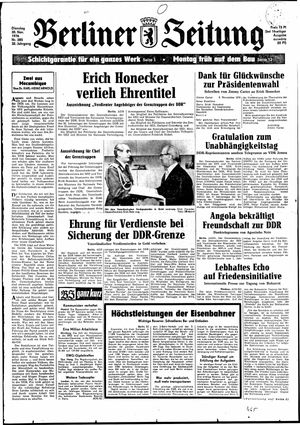 Berliner Zeitung Online-Archiv vom 30.11.1976