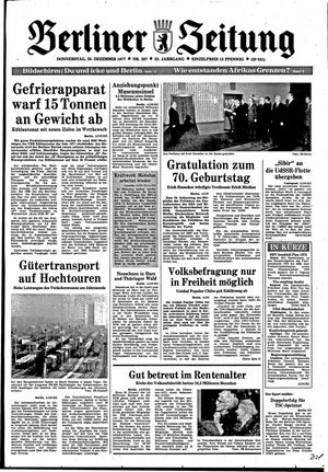 Berliner Zeitung Online-Archiv vom 29.12.1977