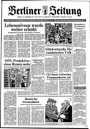 Berliner Zeitung Online-Archiv vom 30.12.1977