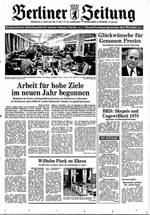 Berliner Zeitung Online-Archiv vom 03.01.1978
