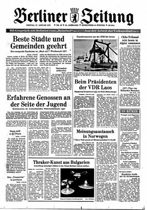 Berliner Zeitung Online-Archiv vom 27.01.1978