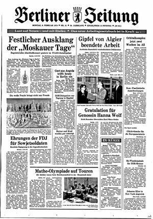 Berliner Zeitung Online-Archiv on Feb 6, 1978