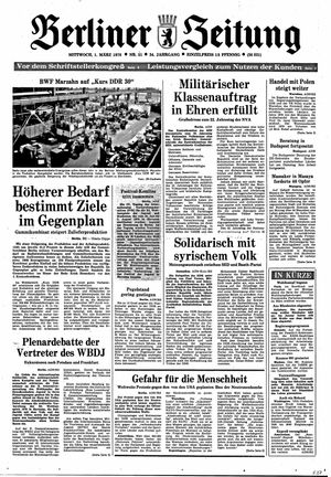 Berliner Zeitung Online-Archiv vom 01.03.1978
