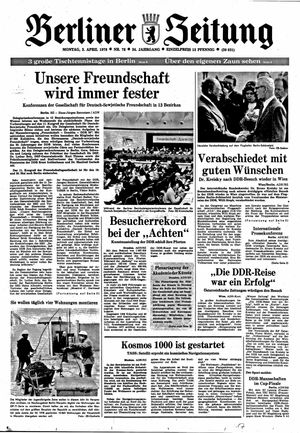 Berliner Zeitung Online-Archiv on Apr 3, 1978