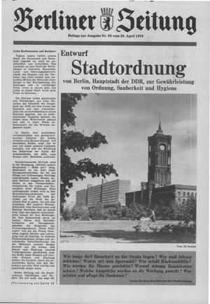 Berliner Zeitung Online-Archiv vom 20.04.1978