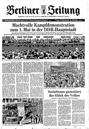 Berliner Zeitung Online-Archiv vom 02.05.1978