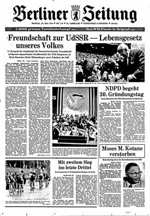 Berliner Zeitung Online-Archiv vom 22.05.1978