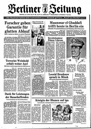Berliner Zeitung Online-Archiv vom 26.06.1978