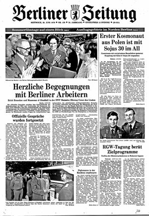 Berliner Zeitung Online-Archiv vom 28.06.1978