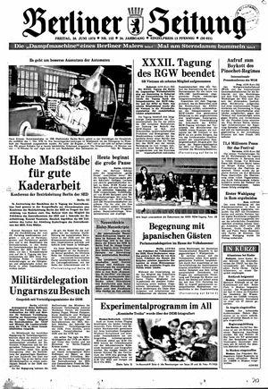 Berliner Zeitung Online-Archiv vom 30.06.1978