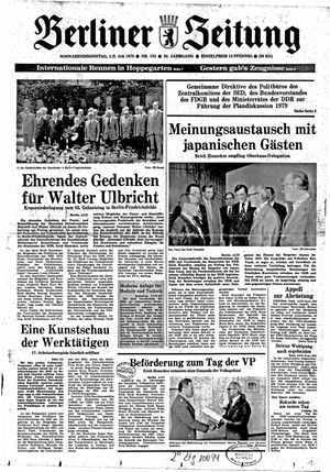 Berliner Zeitung Online-Archiv vom 01.07.1978