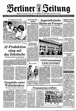 Berliner Zeitung Online-Archiv vom 14.07.1978
