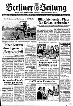 Berliner Zeitung Online-Archiv vom 17.07.1978