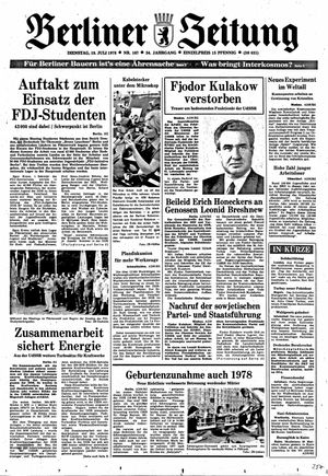 Berliner Zeitung Online-Archiv vom 18.07.1978