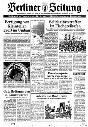 Berliner Zeitung Online-Archiv vom 03.08.1978