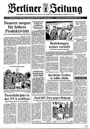 Berliner Zeitung Online-Archiv vom 14.09.1978