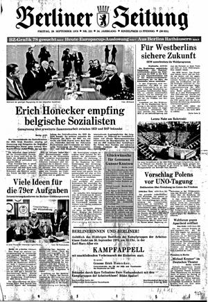 Berliner Zeitung Online-Archiv vom 29.09.1978