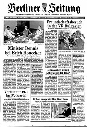 Berliner Zeitung Online-Archiv vom 12.10.1978