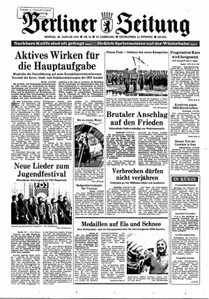 Berliner Zeitung Online-Archiv on Jan 29, 1979