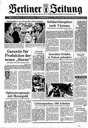 Berliner Zeitung Online-Archiv on Mar 17, 1979