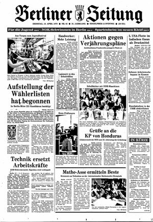 Berliner Zeitung Online-Archiv vom 10.04.1979