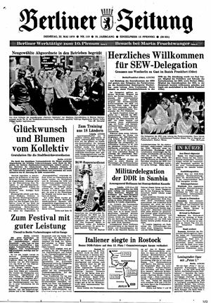 Berliner Zeitung Online-Archiv vom 22.05.1979