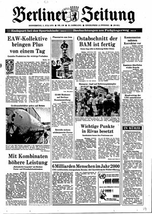 Berliner Zeitung Online-Archiv vom 05.07.1979