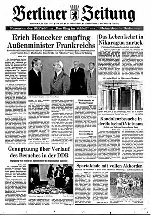 Berliner Zeitung Online-Archiv vom 25.07.1979