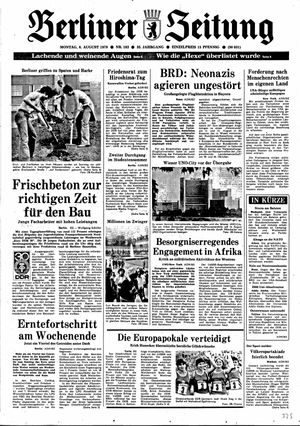 Berliner Zeitung Online-Archiv on Aug 6, 1979
