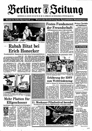 Berliner Zeitung Online-Archiv vom 29.08.1979