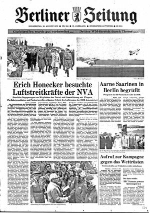 Berliner Zeitung Online-Archiv vom 30.08.1979