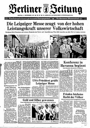 Berliner Zeitung Online-Archiv on Sep 3, 1979