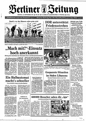 Berliner Zeitung Online-Archiv vom 24.09.1979