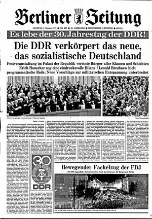 Berliner Zeitung Online-Archiv vom 07.10.1979