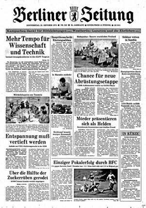 Berliner Zeitung Online-Archiv vom 25.10.1979