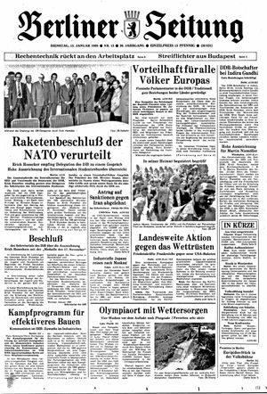 Berliner Zeitung Online-Archiv on Jan 15, 1980