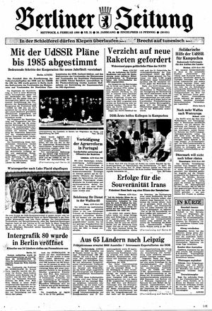 Berliner Zeitung Online-Archiv vom 06.02.1980