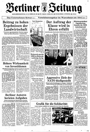 Berliner Zeitung Online-Archiv vom 09.02.1980