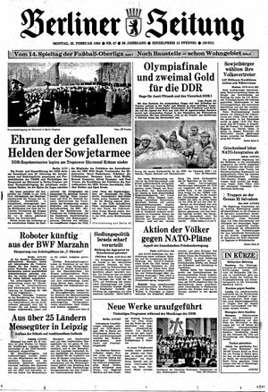Berliner Zeitung Online-Archiv vom 25.02.1980