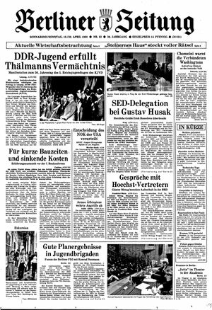 Berliner Zeitung Online-Archiv vom 19.04.1980