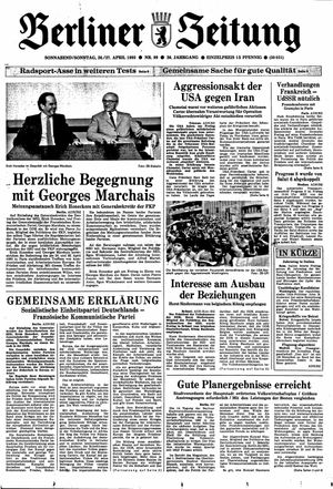 Berliner Zeitung Online-Archiv on Apr 26, 1980